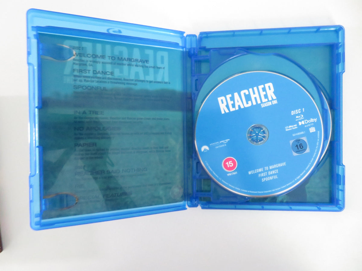 Reacher - Season One (BLU-RAY) Alan Ritchson Maria Sten 2022 Region A,B,C