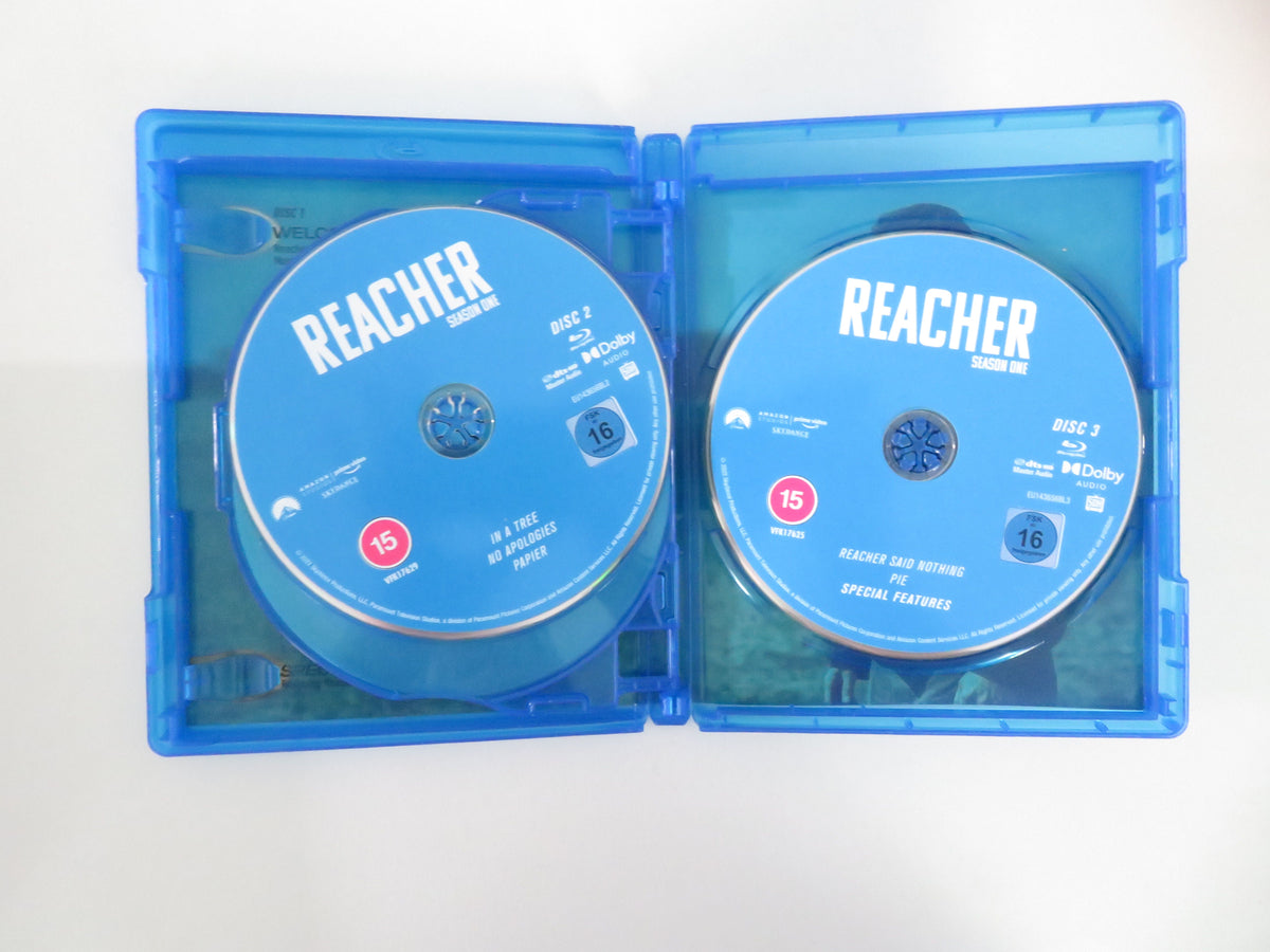 Reacher - Season One (BLU-RAY) Alan Ritchson Maria Sten 2022 Region A,B,C