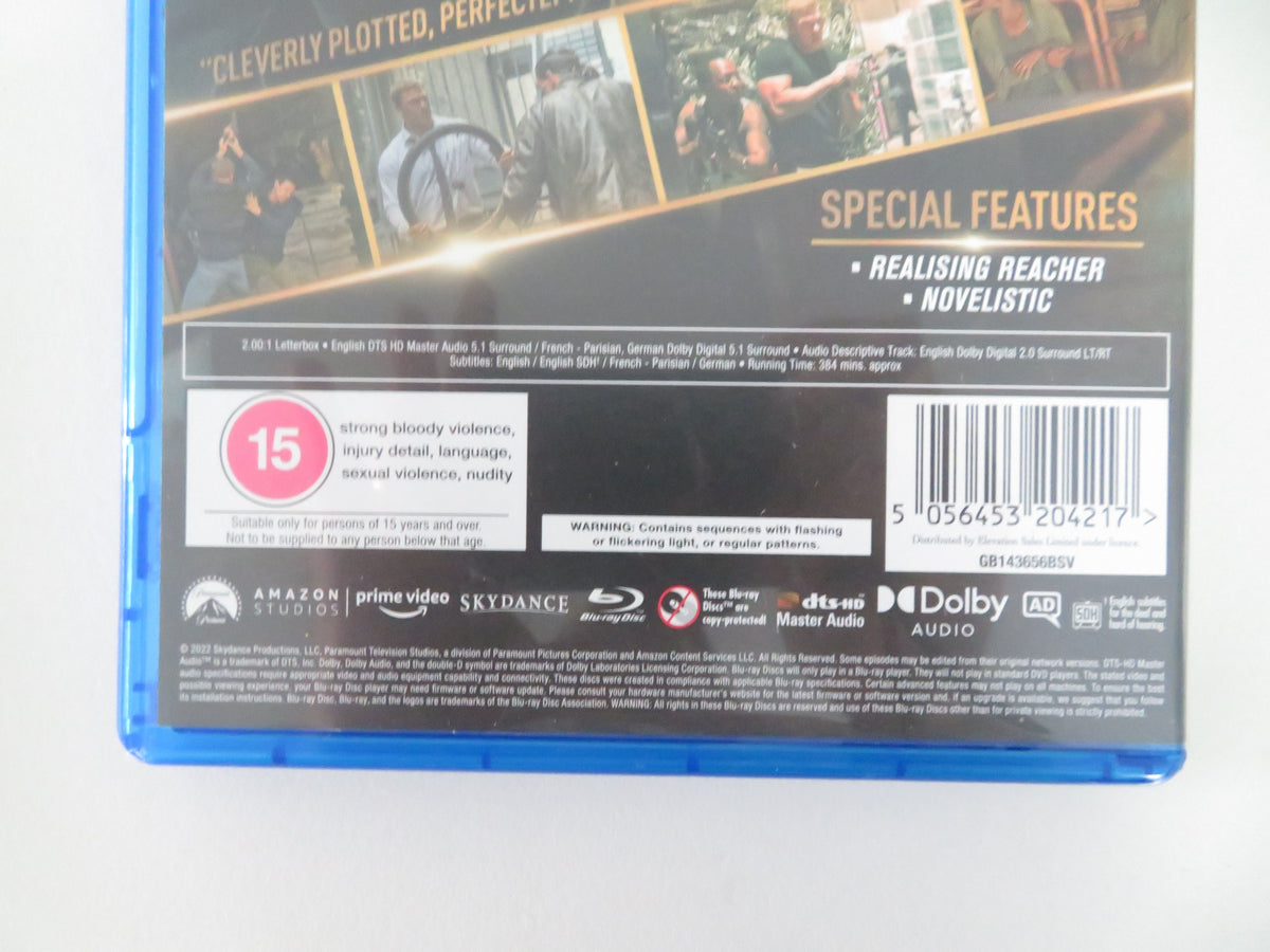 Reacher - Season One (BLU-RAY) Alan Ritchson Maria Sten 2022 Region A,B,C