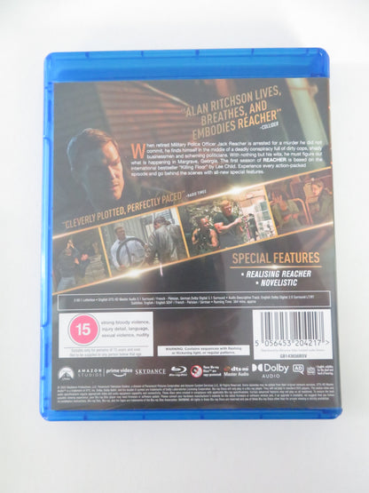 Reacher - Season One (BLU-RAY) Alan Ritchson Maria Sten 2022 Region A,B,C