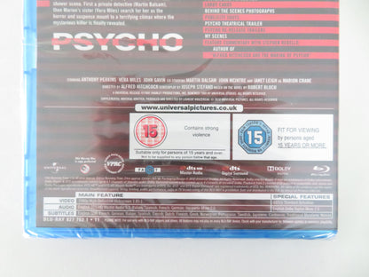 Psycho (BLU-RAY) Anthony Perkins Janet Leigh Vera Miles 1960 Region B