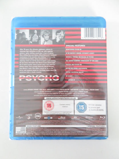 Psycho (BLU-RAY) Anthony Perkins Janet Leigh Vera Miles 1960 Region B