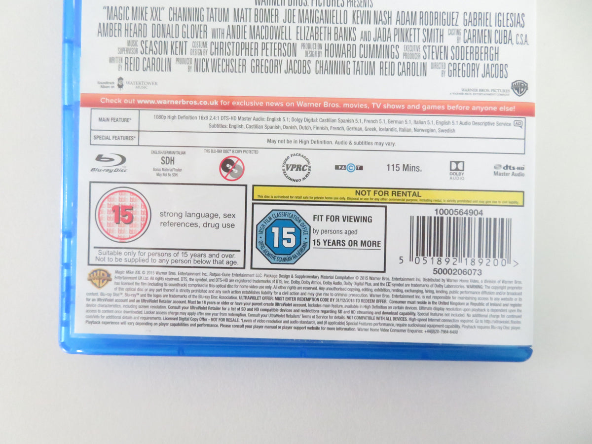 Magic Mike XXL (BLU-RAY) Channing Tatum Joe Manganiello 2015 Region Free
