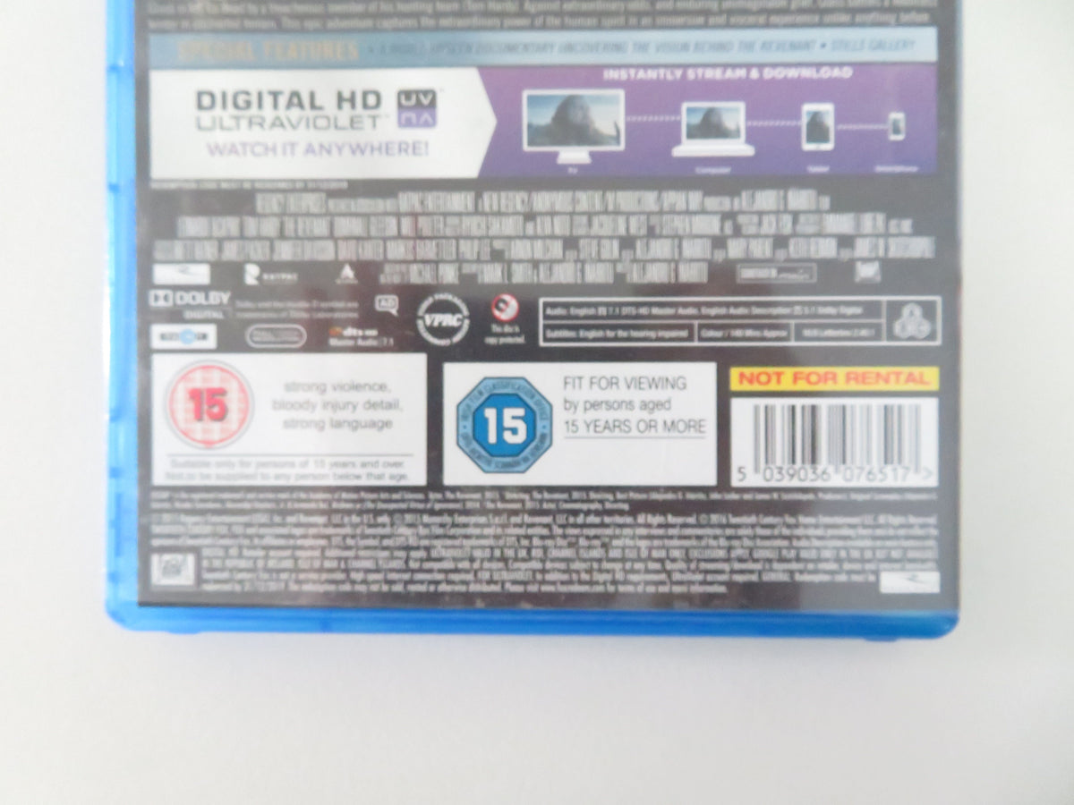The Revenant (BLU-RAY) Leonardo DiCaprio Tom Hardy 2016 Region A, B, C