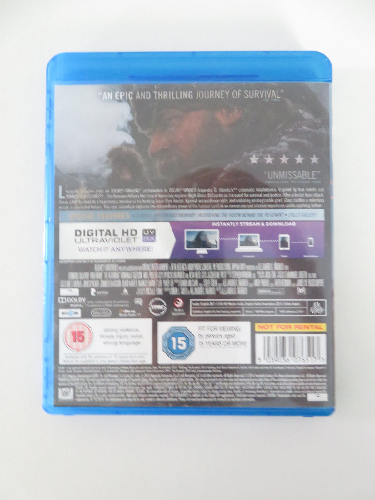 The Revenant (BLU-RAY) Leonardo DiCaprio Tom Hardy 2016 Region A, B, C