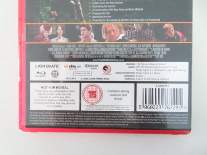 The Hunger Games -2 disc The Unseen Version (BLU-RAY) J. Lawrence 2012 Region B