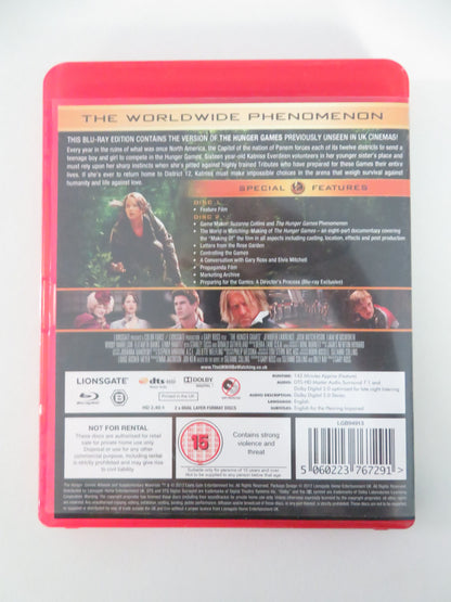 The Hunger Games -2 disc The Unseen Version (BLU-RAY) J. Lawrence 2012 Region B