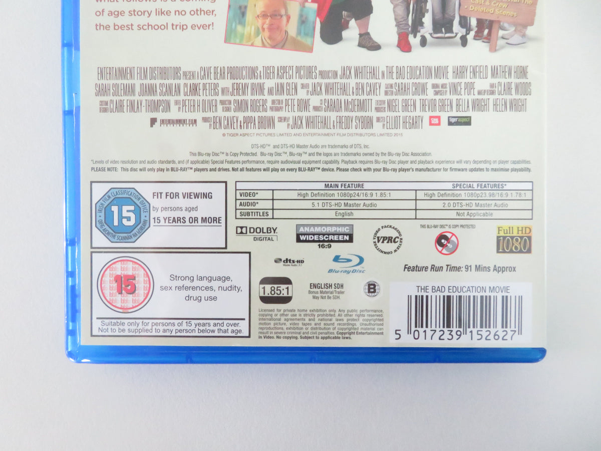 The Bad Education Movie (BLU-RAY) Jack Whitehall Charlie Wernham 2015 Region B