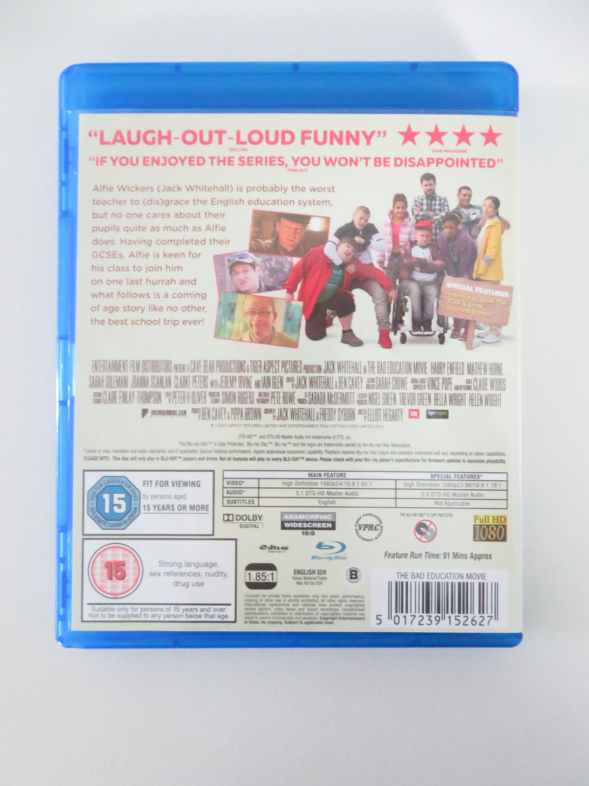 The Bad Education Movie (BLU-RAY) Jack Whitehall Charlie Wernham 2015 Region B