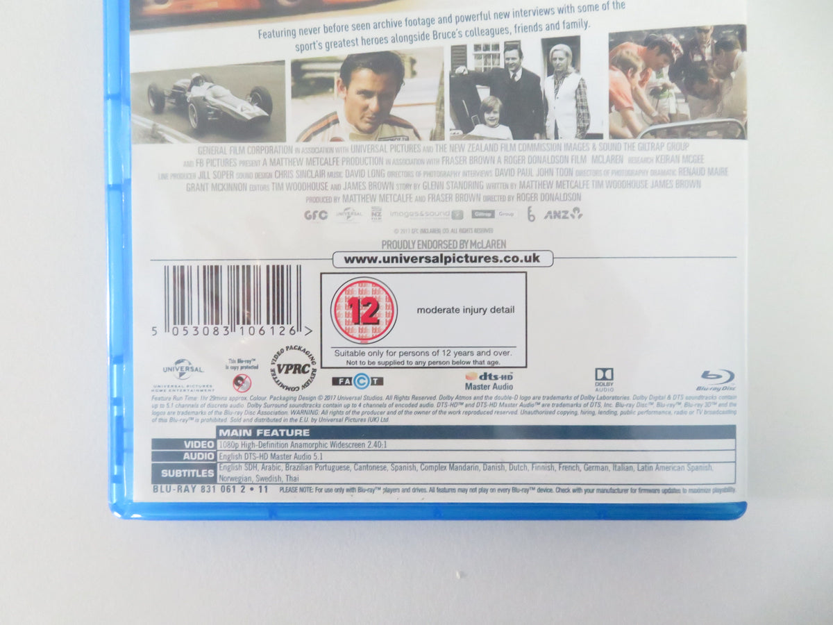 McLaren (BLU-RAY) Chris Amon Jim Anderton Mario Andretti 2017 Region B
