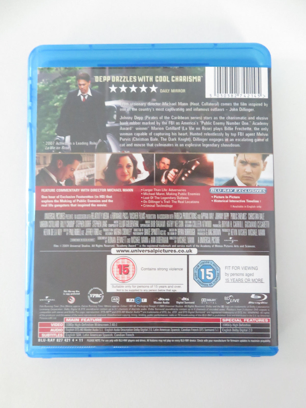 Public Enemies (BLU-RAY) Christian Bale Johnny Depp Christian Stolte 2009