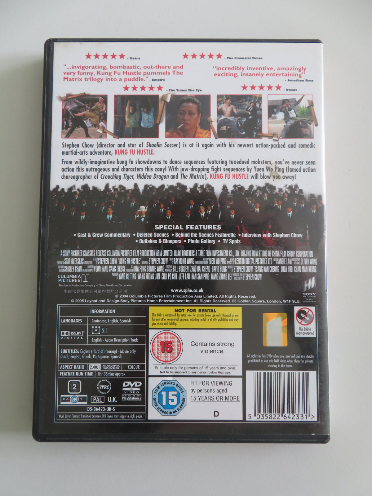 Kung Fu Hustle (DVD) Stephen Chow Wah Yuen Qiu Yuen 2004 Region 2