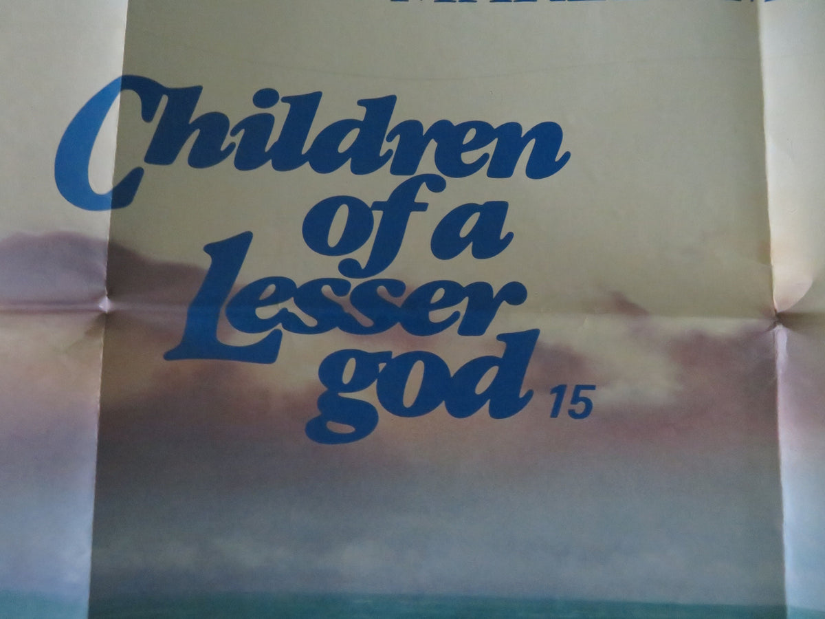 Children of a Lesser God UK Quad Poster Folded William Hurt Marlee Matlin 1986