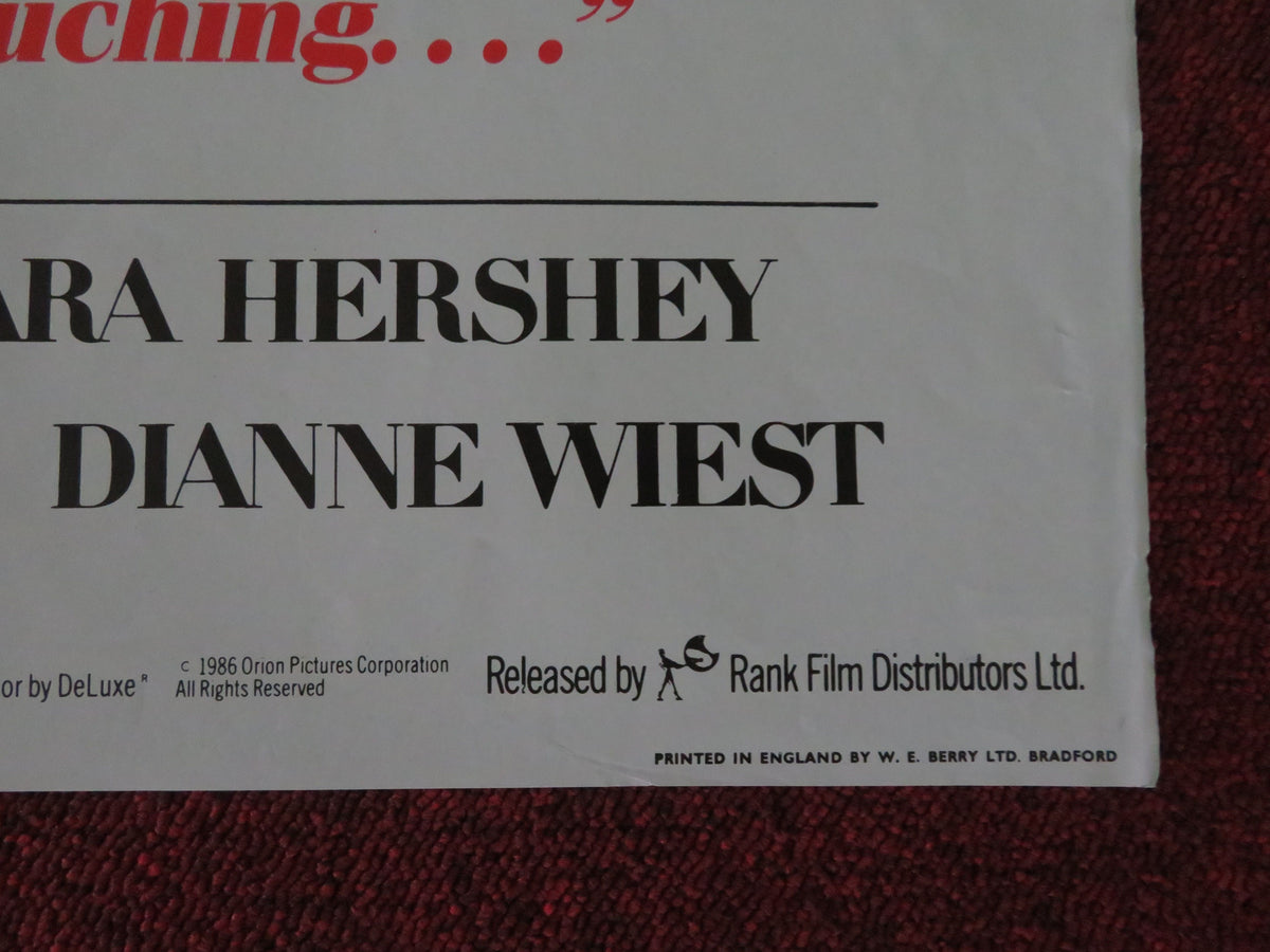 Hannah and Her Sisters UK Quad Poster Folded Mia Farrow Michael Caine 1986