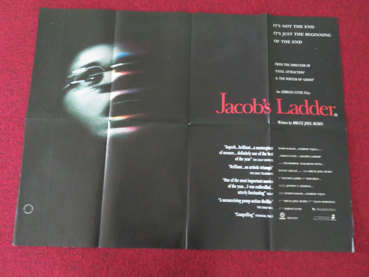 Jacob's Ladder UK Quad Poster Folded Tim Robbins Elizabeth Peña D. Aiello 1990