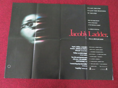 Jacob's Ladder UK Quad Poster Folded Tim Robbins Elizabeth Peña D. Aiello 1990