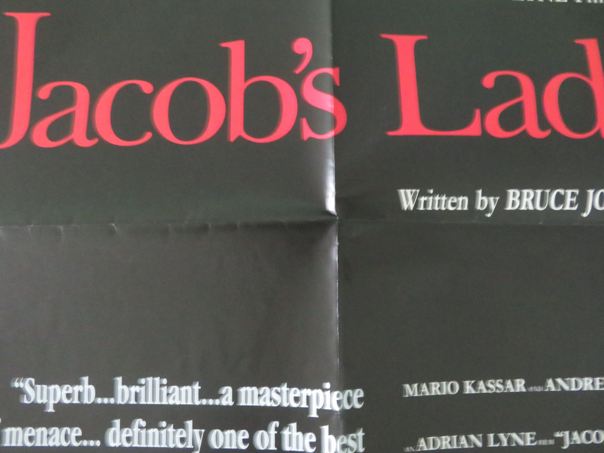 Jacob's Ladder UK Quad Poster Folded Tim Robbins Elizabeth Peña D. Aiello 1990
