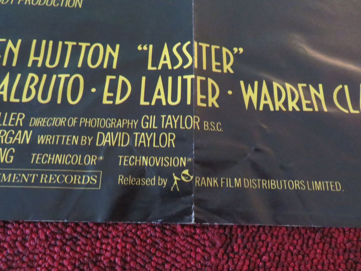 Lassiter UK Quad Poster Folded Tom Selleck Jane Seymour Lauren Hutton 1984