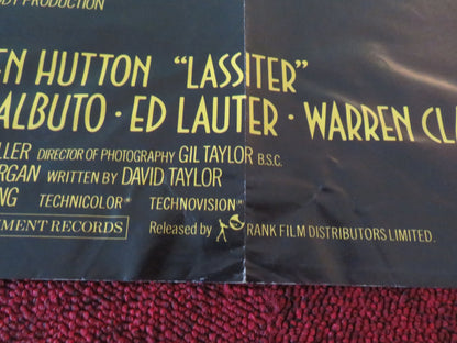 Lassiter UK Quad Poster Folded Tom Selleck Jane Seymour Lauren Hutton 1984
