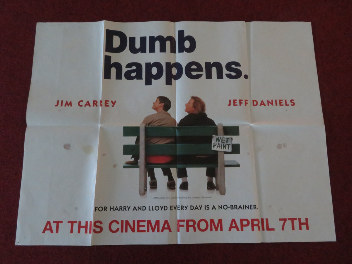 Dumb and Dumber UK Quad Poster Folded Jim Carrey Jeff Daniels Lauren Holly 1994