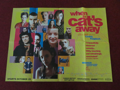 When the Cat's Away UK Quad Poster Folded Garance Clavel Zinedine Soualem 1996