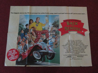 Back to School UK Quad Poster Folded Rodney Dangerfield Sally Kellerman 1986