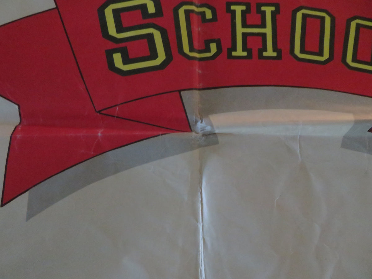 Back to School UK Quad Poster Folded Rodney Dangerfield Sally Kellerman 1986