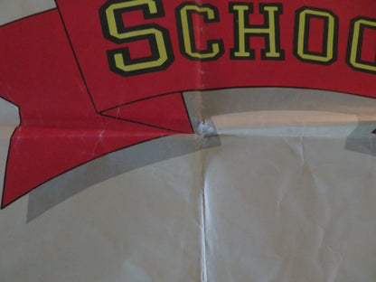 Back to School UK Quad Poster Folded Rodney Dangerfield Sally Kellerman 1986