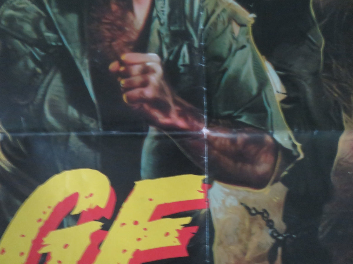 Missing in Action UK Quad Poster Folded Cannon Chuck Norris M. Emmet Walsh 1984