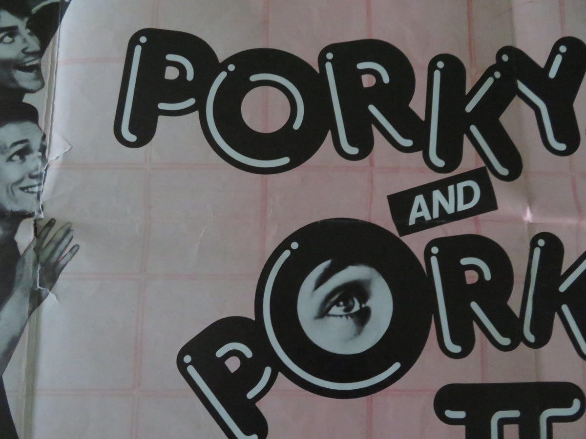 Porky's + Porky's II - Double bill UK Quad Poster Folded Dan Monahan 1984