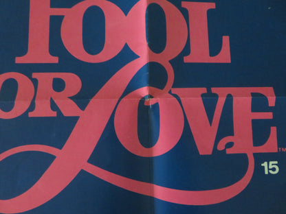 Fool for Love UK Quad Poster Folded Cannon Sam Shepard Kim Basinger 1985