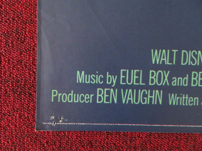 Benji the Hunted- B UK Quad Poster Folded Disney Red Steagall Frank Inn 1987