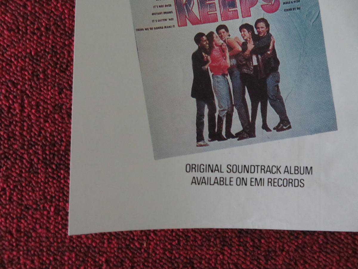 Playing for Keeps UK Quad Poster Folded Daniel Jordano Matthew Penn 1986
