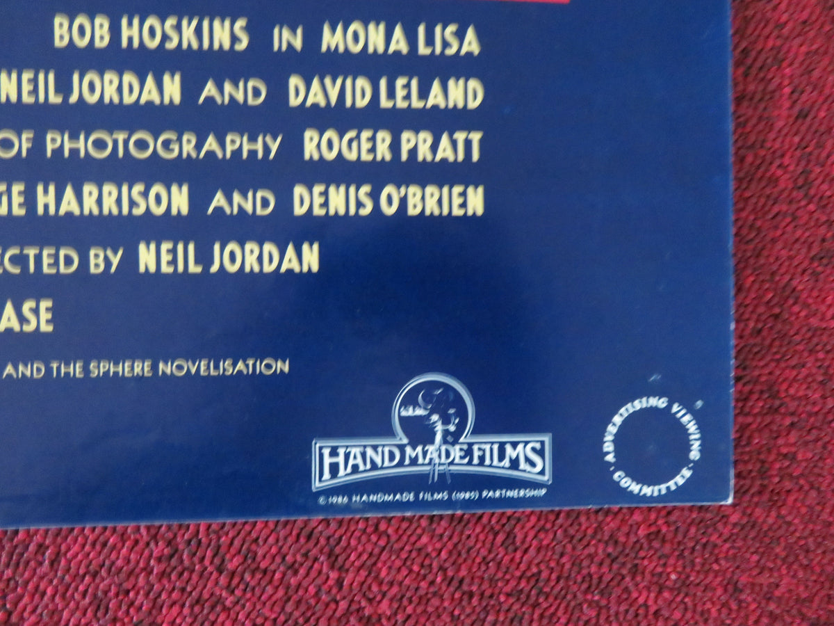 Mona Lisa UK Quad Poster Folded Bob Hoskins Cathy Tyson Michael Caine 1986