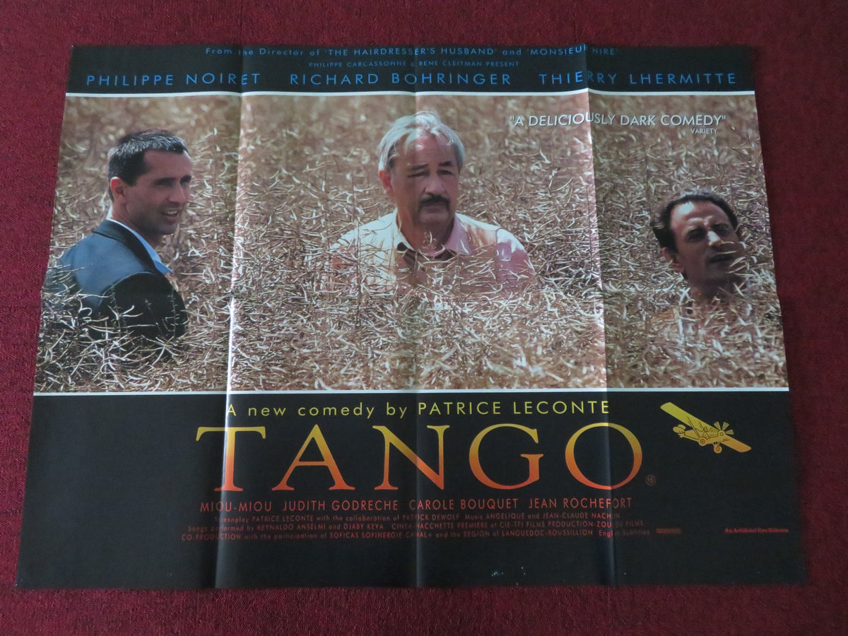 Tango UK Quad Poster Folded Philippe Noiret Richard Bohringer 1993
