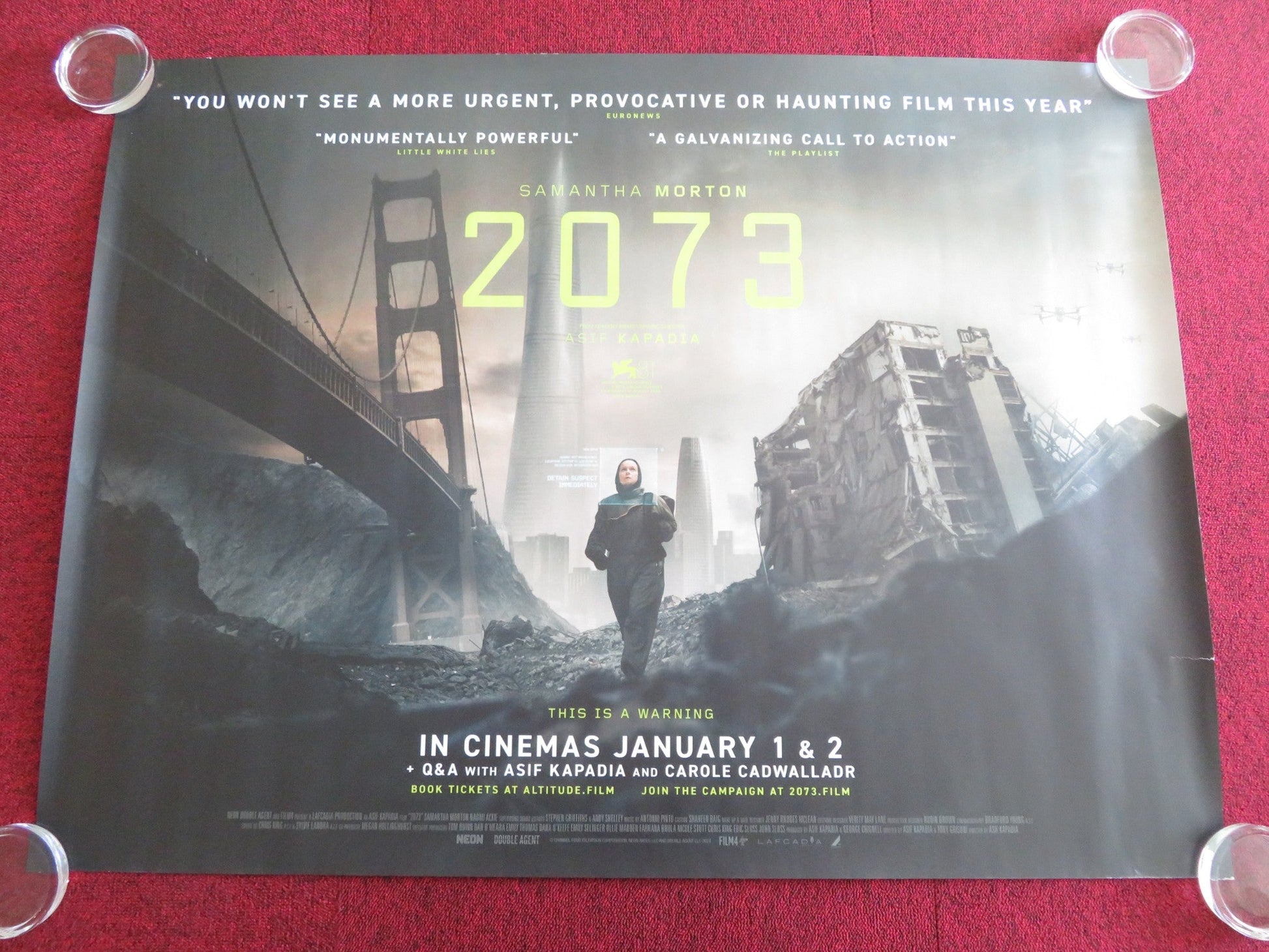 2073 UK QUAD ROLLED POSTER SAMANTHA MORTON NAOMI ACKIE 2024 Rendezvous Cinema Movie posters