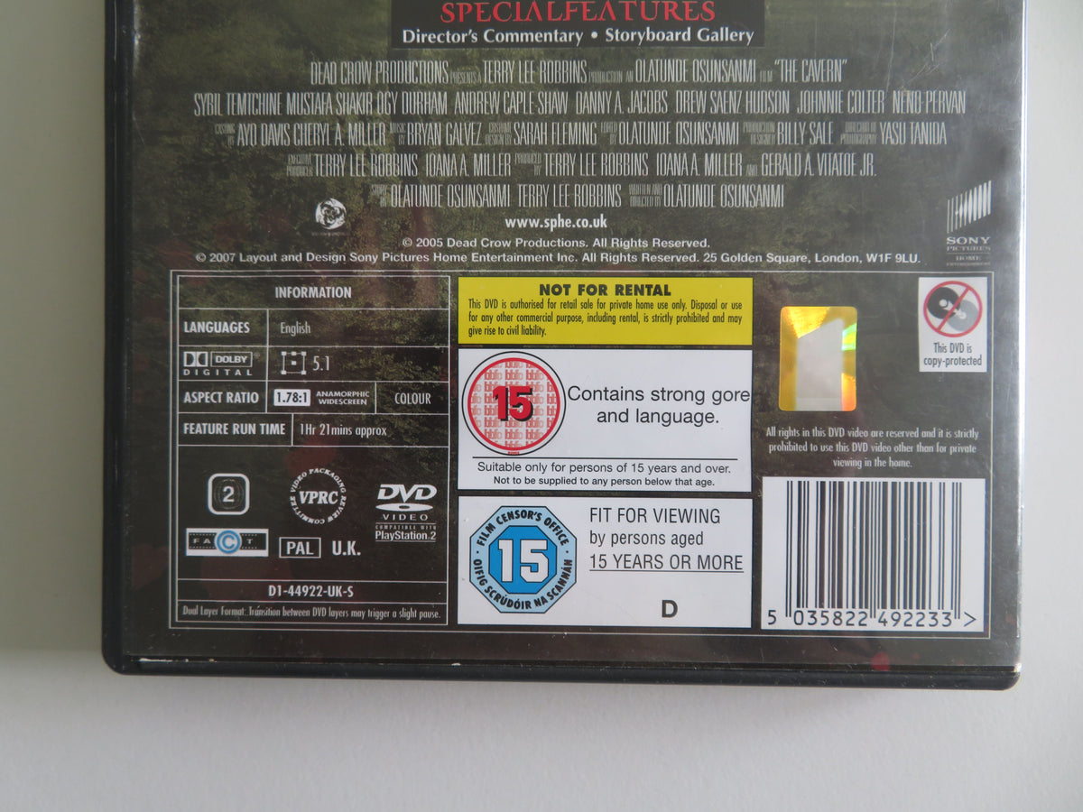 The Cavern (DVD) Sybil Darrow Mustafa Shakir Ogy Durham 2005 Region 2