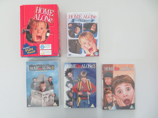 Home Alone Family Fun Pack, Movies 1, 2, 3, and 4 (DVD BoxSet) 1990 Region 2
