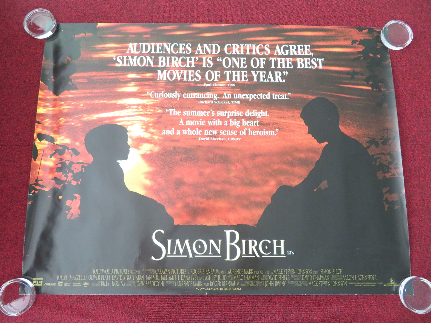 Simon Birch UK Quad Rolled Poster Ian Michael Smith J. Mazzello Ashley Judd 1998