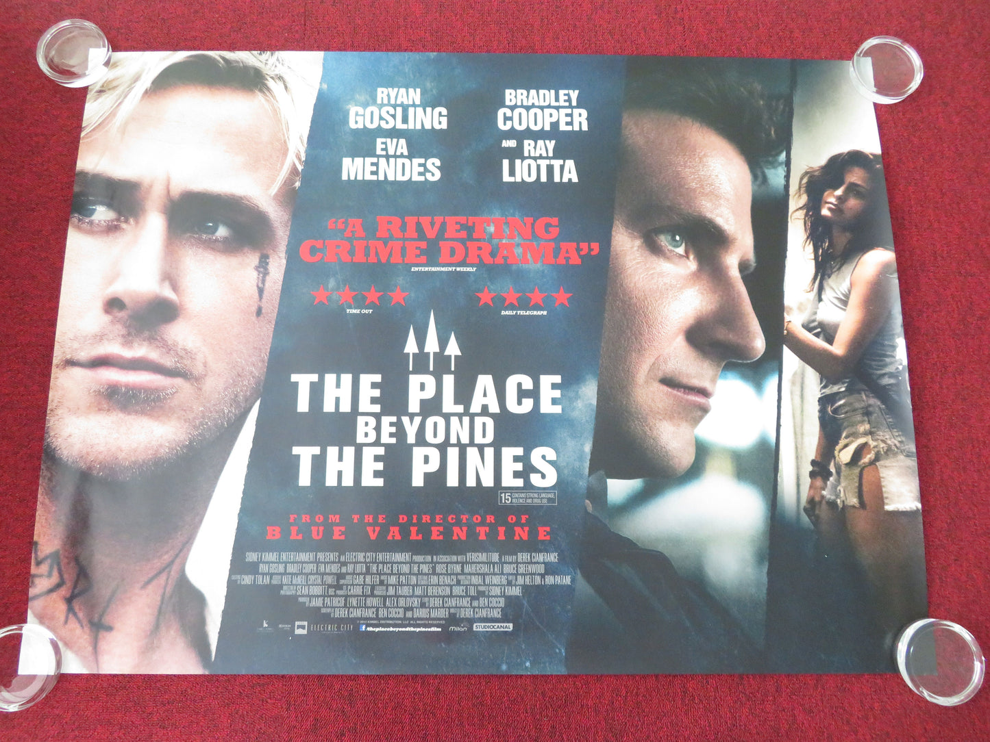 The Place Beyond the Pines UK Quad Rolled Poster Ryan Gosling B. Cooper 2012