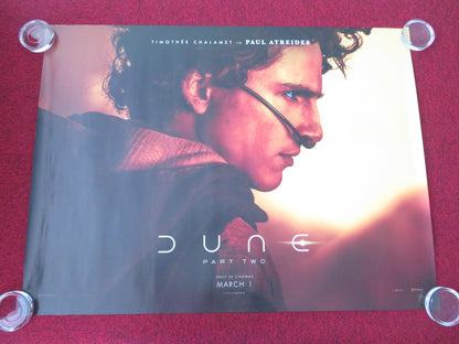 Dune: Part Two - B UK Quad Rolled Poster Timothée Chalamet Zendaya 2024