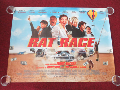 Rat Race UK Quad Rolled Poster Rowan Atkinson John Cleese Whoopi Goldberg 2001
