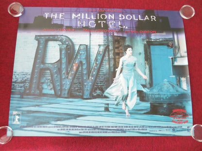 The Million Dollar Hotel UK Quad Rolled Poster Milla Jovovich Mel Gibson 2000