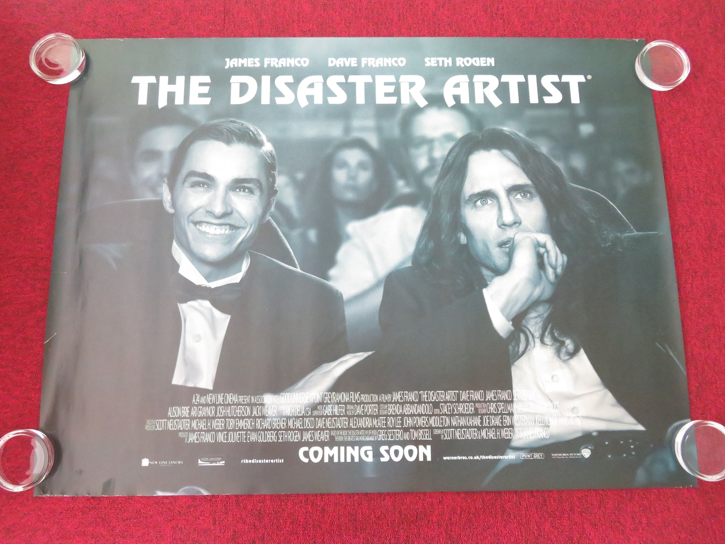 The Disaster Artist UK Quad Rolled Poster Dave and James Franco Seth Rogen 2017
