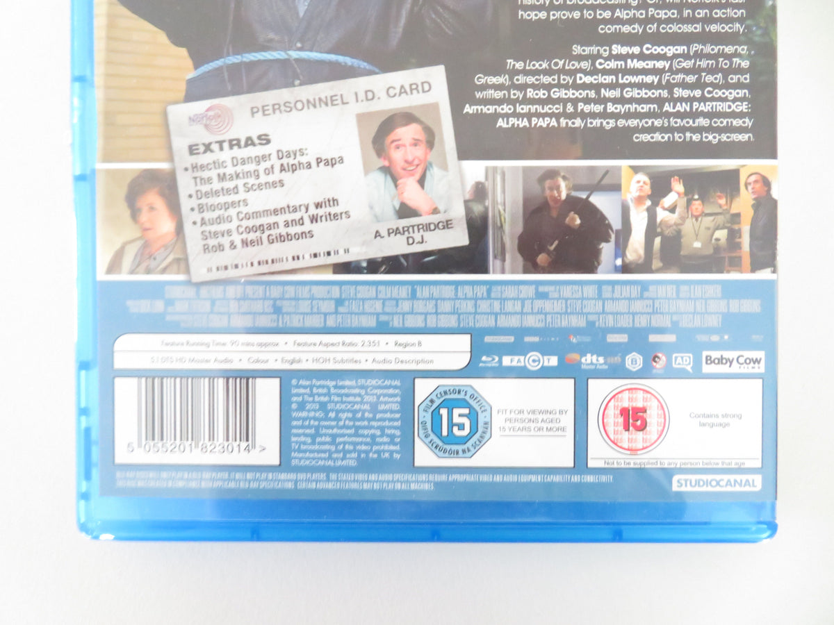Alan Partridge: Alpha Papa - B (BLU-RAY) Steve Coogan Colm Meaney 2013 Region B