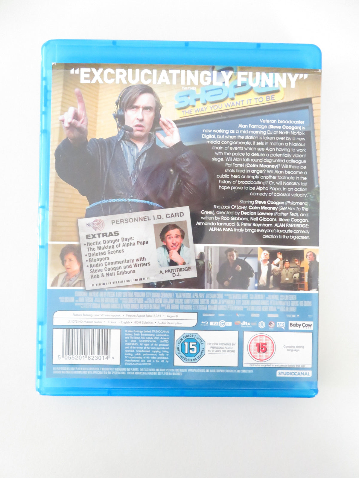 Alan Partridge: Alpha Papa - B (BLU-RAY) Steve Coogan Colm Meaney 2013 Region B
