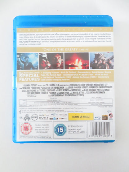 Das Boot - 2 disc Director's Cut (BLU-RAY) Jurgen Prochnow 1981 Region A,B,C