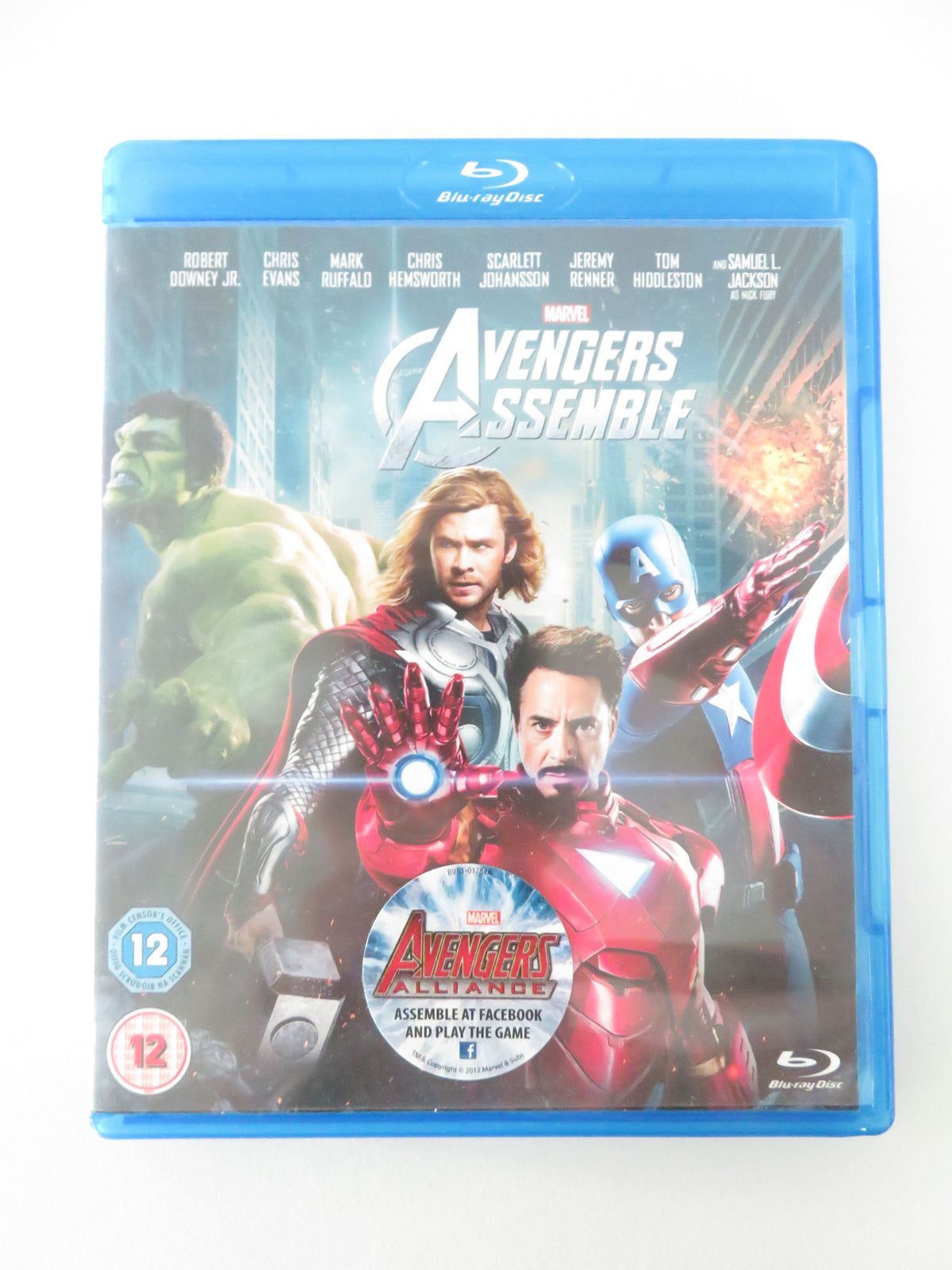 Avengers Assemble (BLU-RAY) Marvel Robert Downey Jr. C. Evans 2012 Region A,B,C
