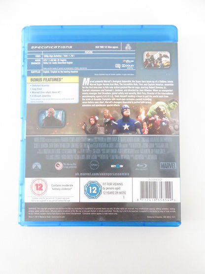 Avengers Assemble (BLU-RAY) Marvel Robert Downey Jr. C. Evans 2012 Region A,B,C