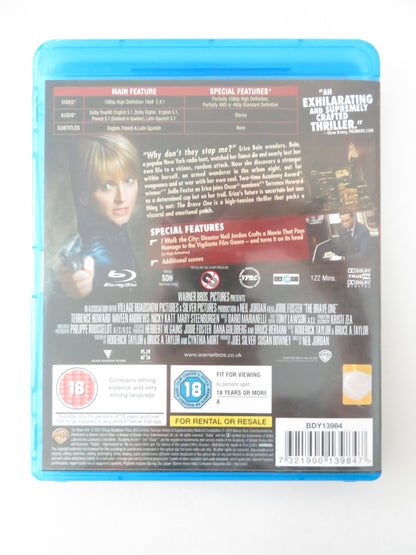 The Brave One (BLU-RAY) Jodie Foster Terrence Howard 2007 Region Free